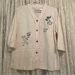 Vintage Napa Valley Linen/Rayon Blouse